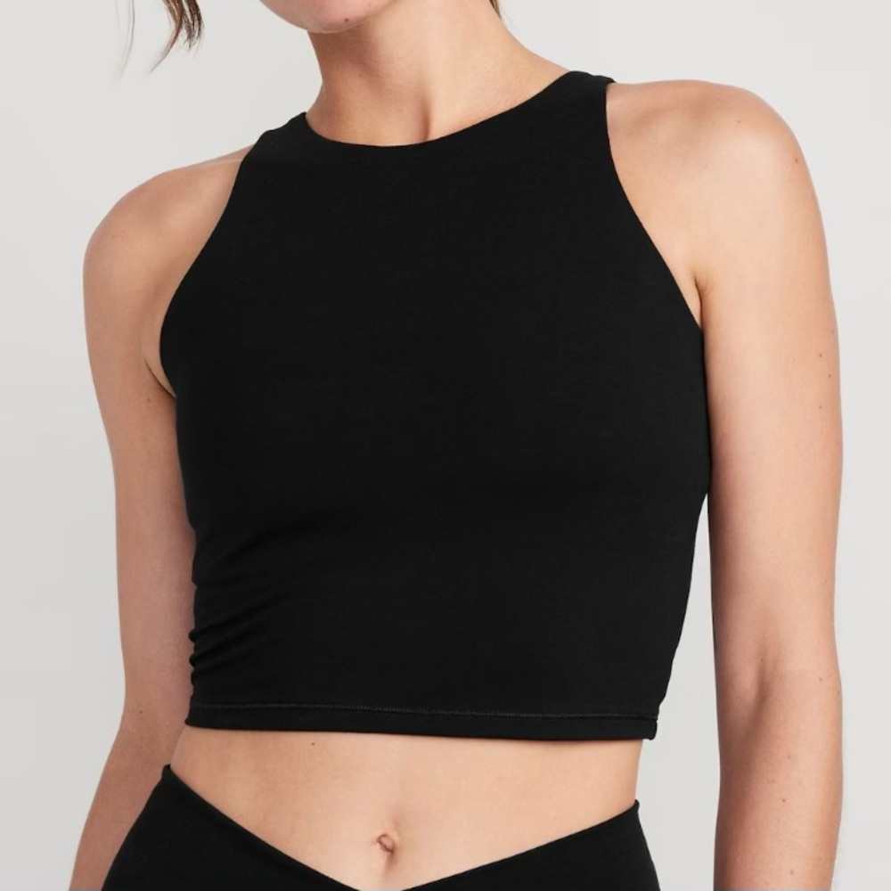 Light Support PowerChill Longline Sport Bra (Black)